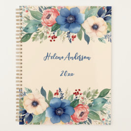 Agenda Mulher Floral Elegante
