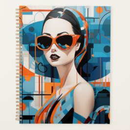 Agenda Mulher moderna Chic, elegância geométrica