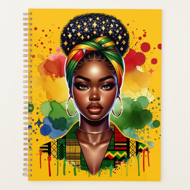 Agenda Mulher negra cristã negra melanina americana afric (Frente)