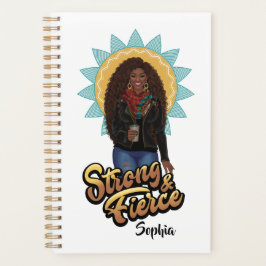 Agenda Mulher Negra Forte e Feroz Personalizada