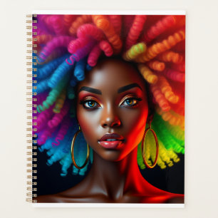 Agenda mulher negra melanina irmã dinheiro verde inveja r