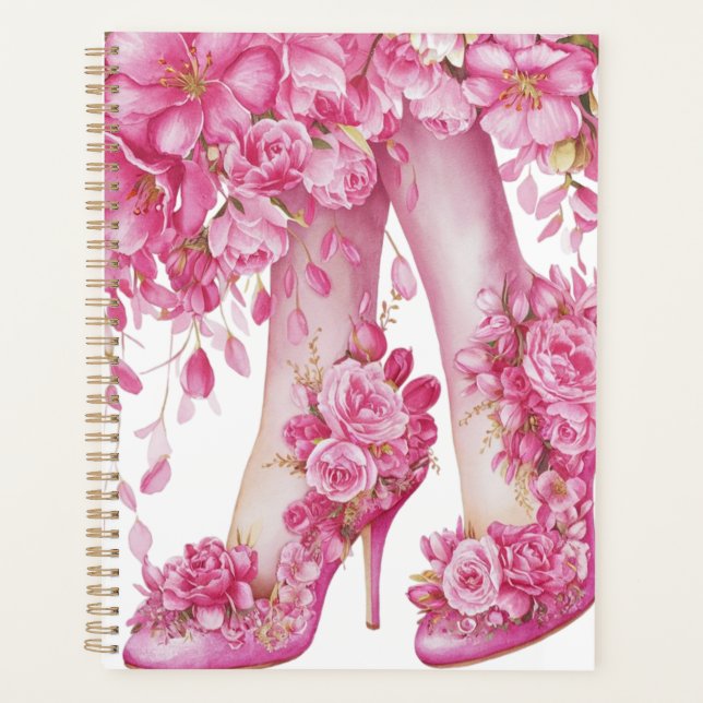 Agenda Mulheres Calçados Com Flores (Frente)