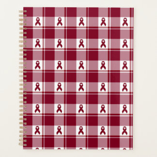 Agenda Multiple Myeloma Cancer Awareness Plaid Planner