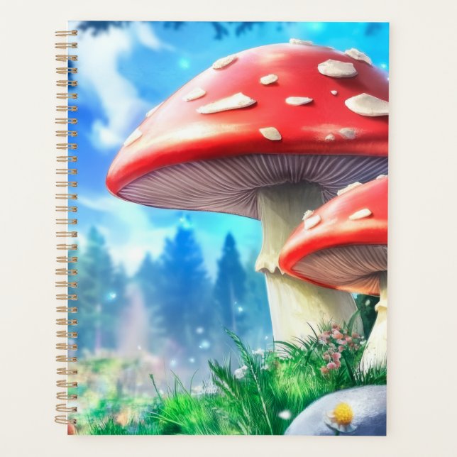 Agenda Mushroom Forest Fantasy Art (Frente)