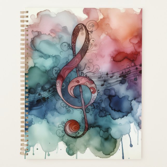 Agenda Music Alcohol Ink (Frente)