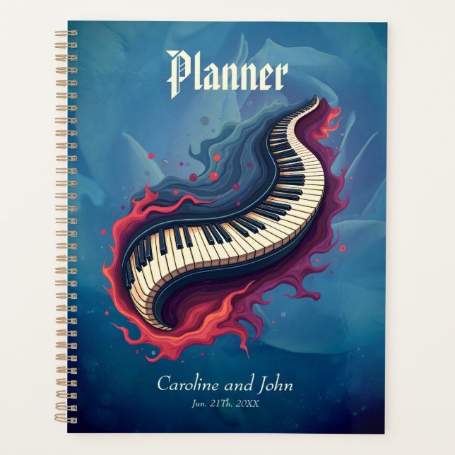 Agenda Music in motion, the curved piano.  (Frente)