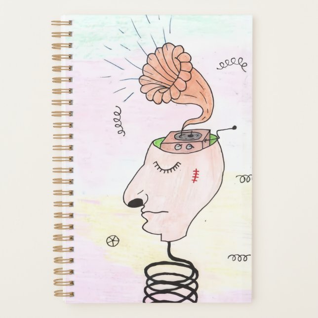 Agenda "Music in my head" Postcard (Frente)