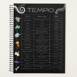 Agenda Music Tempo Chart Planner