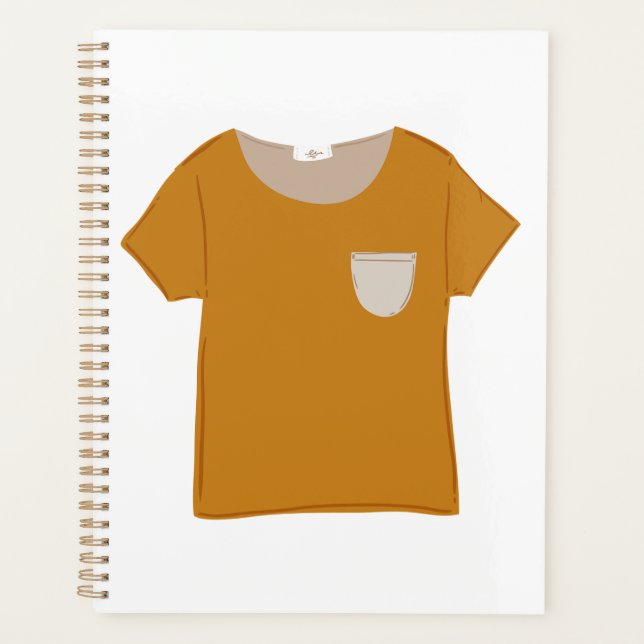 Agenda Mustard Yellow Minimalist Top (Frente)