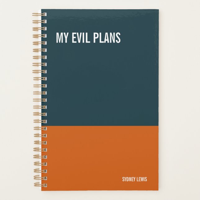 Agenda My Evil Plans Snarky Daily Desk Calendar, Spiral  (Frente)