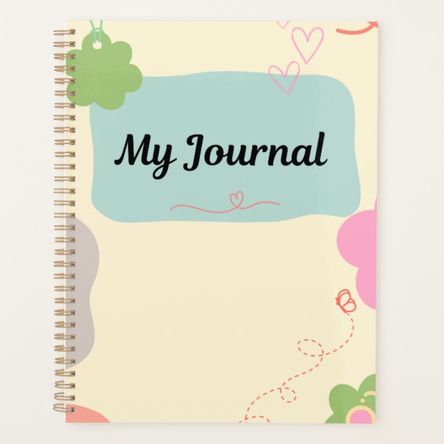 Agenda My Journal- Abstract Heart (Frente)