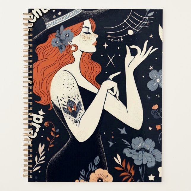 Agenda Mystical Witch Planner: Abraça Sua Magia Diariamen (Frente)