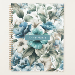 Agenda Na moda azul-moderno, brilhante