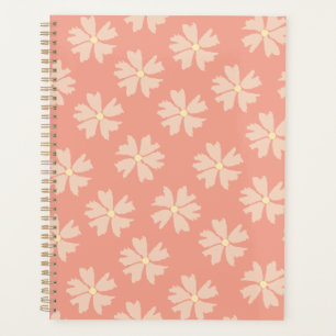 Agenda Na moda cor-de-rosa Padrão Floral Rosa cor-de-rosa