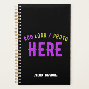 AGENDA NA MODA MODERNO PERSONALIZÁVEL NEGRO VERIFICADO CO