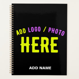 AGENDA NA MODA MODERNO PERSONALIZÁVEL NEGRO VERIFICADO CO