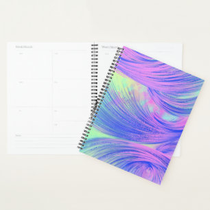 Agenda Na moda Purple Blue Abstrato