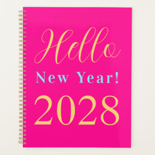 Agenda Na moda Rosa Quente de Ano Novo