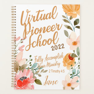 Agenda Name Personalized JW Pioneer Service School 2022