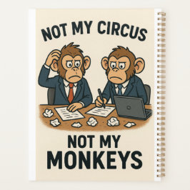 Agenda Não É Meu Circo, Não Meus Macacos - Monge Engraçad