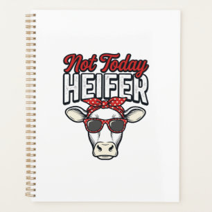 Agenda Não Hoje Novilha Vaca Engraçada Design Vetorial Vi