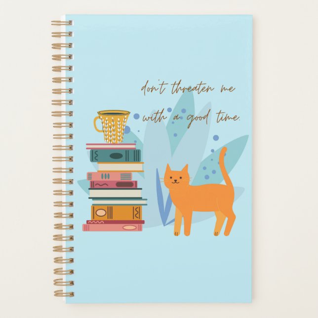 Agenda Não me ameace com um bom tempo engraçado (Frente)