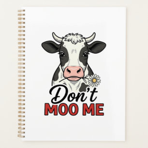 Agenda Não me Muge Engraçado Vaca Gravura Vintage