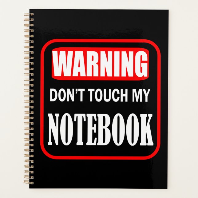 Agenda não toque no meu notebook (Frente)