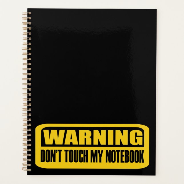 Agenda não toque no meu notebook (Frente)