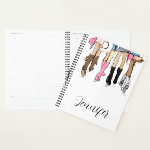 Agenda Nashville Script Fashion Illustration Cowboy Boots