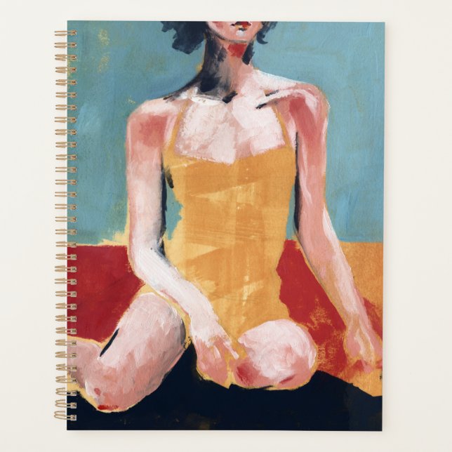 Agenda Natação de vinheta - maiô amarelo (Frente)