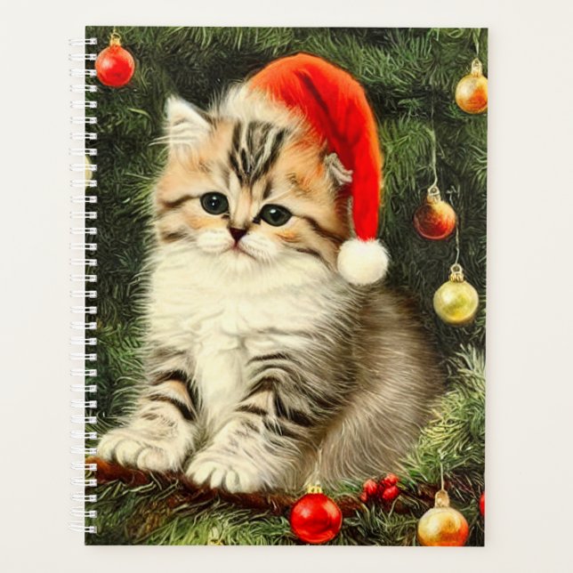 Agenda Natais vintages Kitten (Frente)