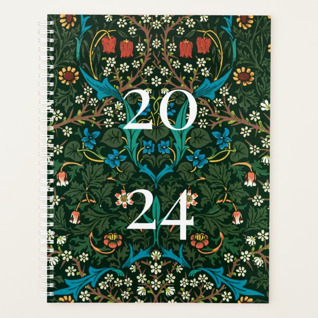 Agenda Natais vintages, William Morris (Frente)