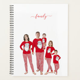 Agenda Natal Personalizado Família Duas Fotos Dupla Face