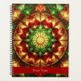 Agenda Natal Vermelho Verde Decorativo
