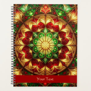 Agenda Natal Vermelho Verde Decorativo