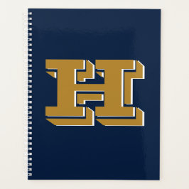 Agenda Navy and Gold School Pride Color Style Monogram
