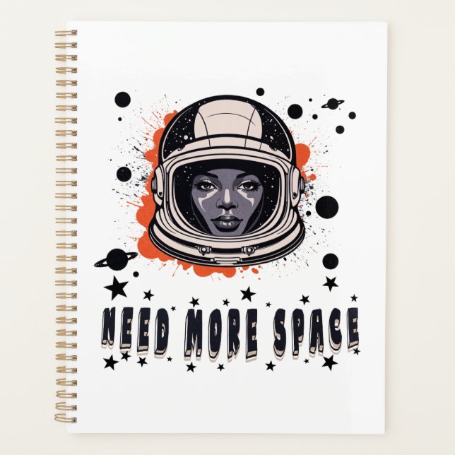Agenda Need More Space – Outer Space Themed Planner (Frente)