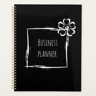 Agenda Negócios brancos e negros elegantes