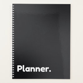 Agenda Negro minimalista desatualizado