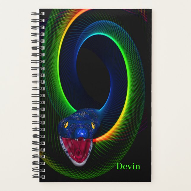 Agenda Neon Cobra Personalizado (Frente)
