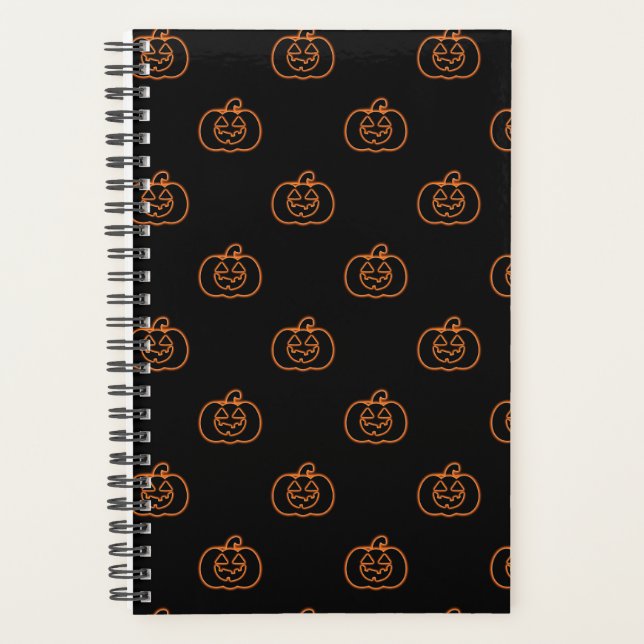 Agenda Neon Jack-o-Lantern Planner (Frente)