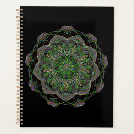 Agenda Neon Mandala Trippy Art Rosette Patterte