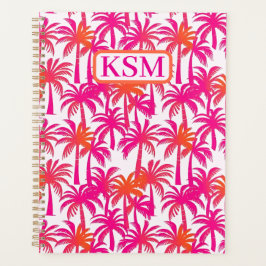 Agenda Neon Pink Orange Palm Tree Ibiza
