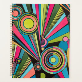 Agenda Neon Pop Art Deco: Electric Geometric Radio Waves 
