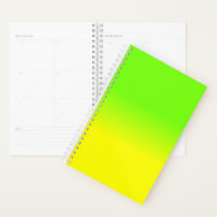 Neon Verde e Neon Amarelo Ombré Desvanecimento de