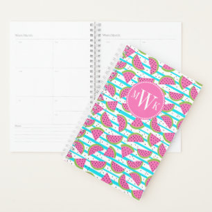 Agenda Neon Watermelon em Stripes Padrão