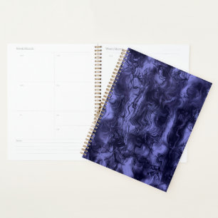 Agenda Nervoso Energy Grungy Abstrato Art Cerulean Blue