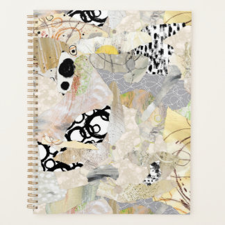 Agenda Neutral Elegant Abstract Collage Design