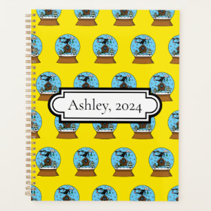 Agenda Neve Globe com Blackbird Singing Personalizar